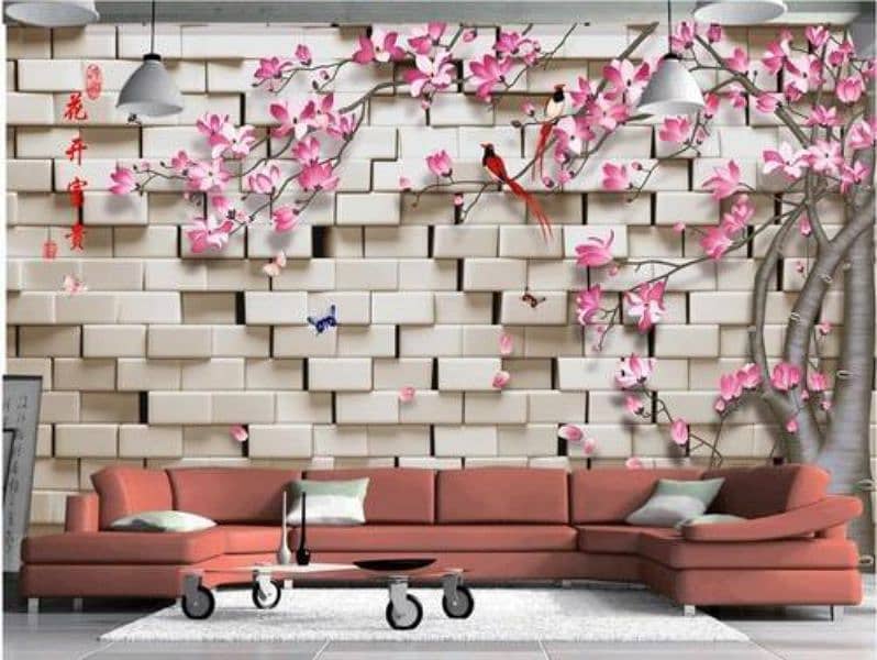 3d wall panel sheet wallpapers Blinds wood Vinyl floor Ceiling Grass 18