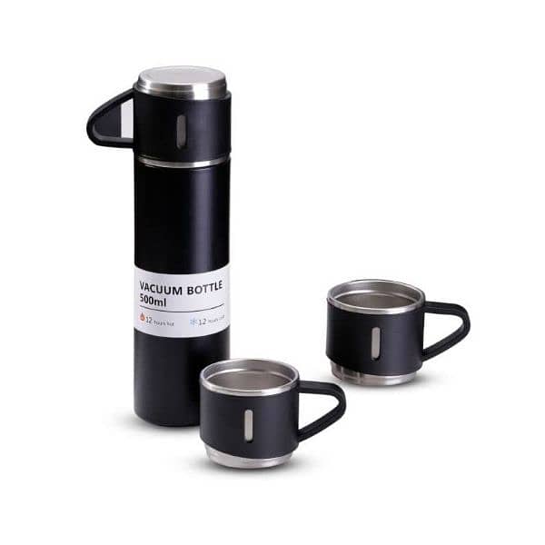 Vacuum Flask Thermos With 3 cups 13