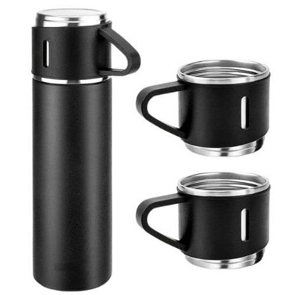 Vacuum Flask Thermos With 3 cups 15