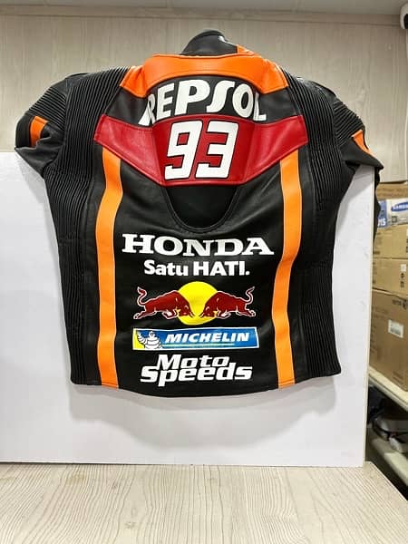 leather jacket repsol edition complete padding 1