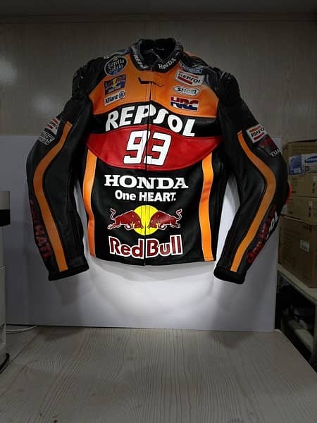 leather jacket repsol edition complete padding 2