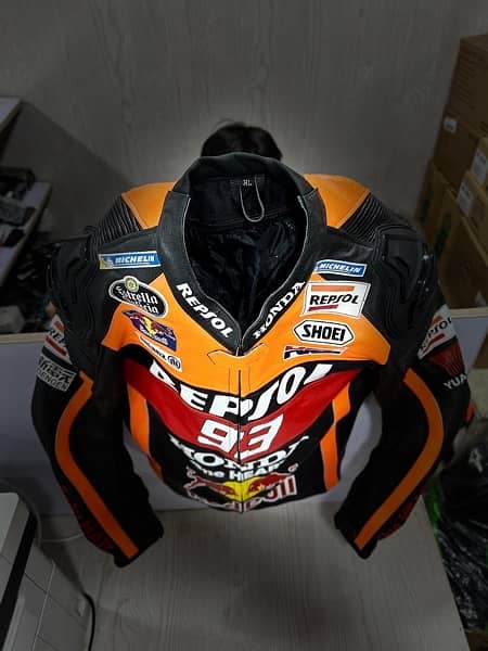 leather jacket repsol edition complete padding 4