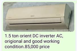 Orient 1.5 ton DC inverter AC 0