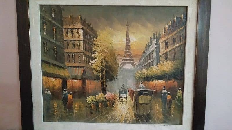 abstract art of old paris 1