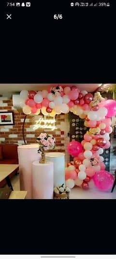 all types of decorations available. birthday party anniversary party