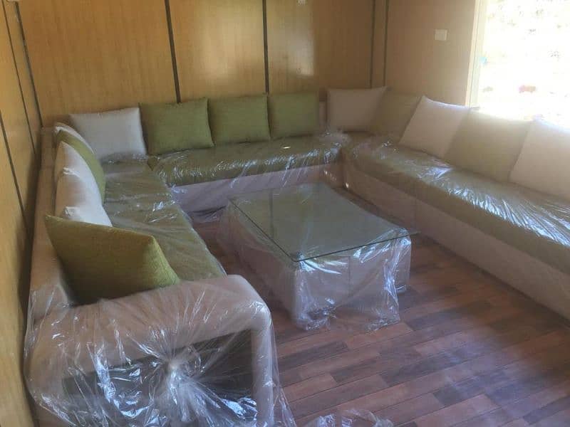 new l u shape sofa set 2