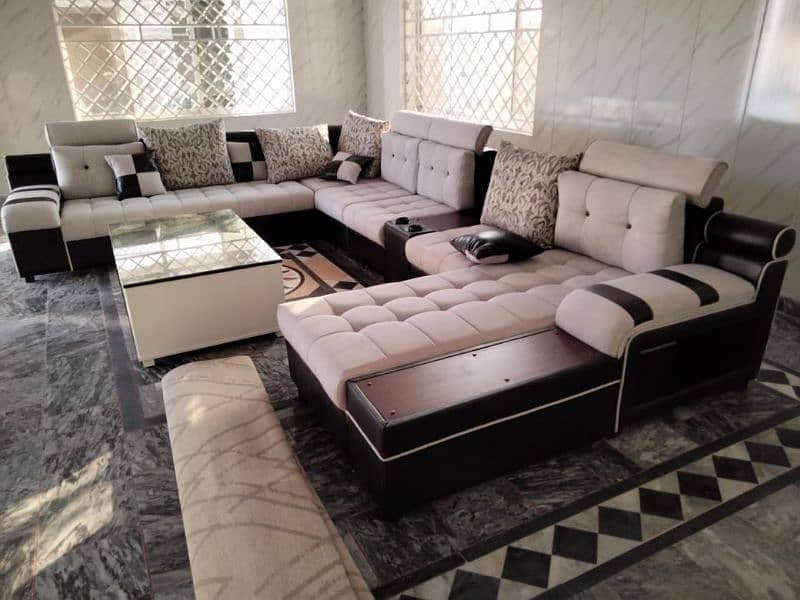 new l u shape sofa set 5