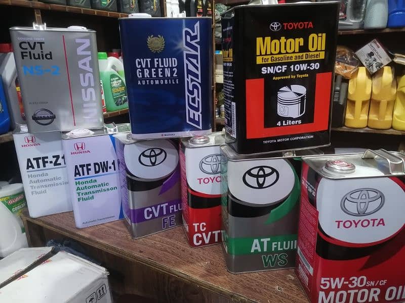 A to z oil Toyata and Honda Engine oil and Gear oil available genuine 0