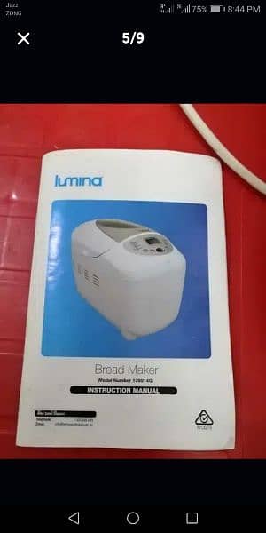 Lumina Electric Automatic Bread / Dough / Atta Maker, Imported 1