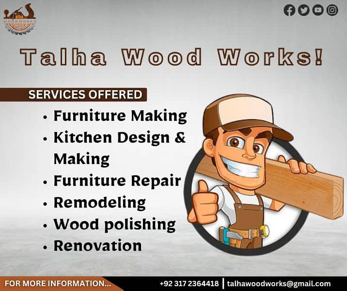 Furniture ploish/wood works/Talha wood works 0