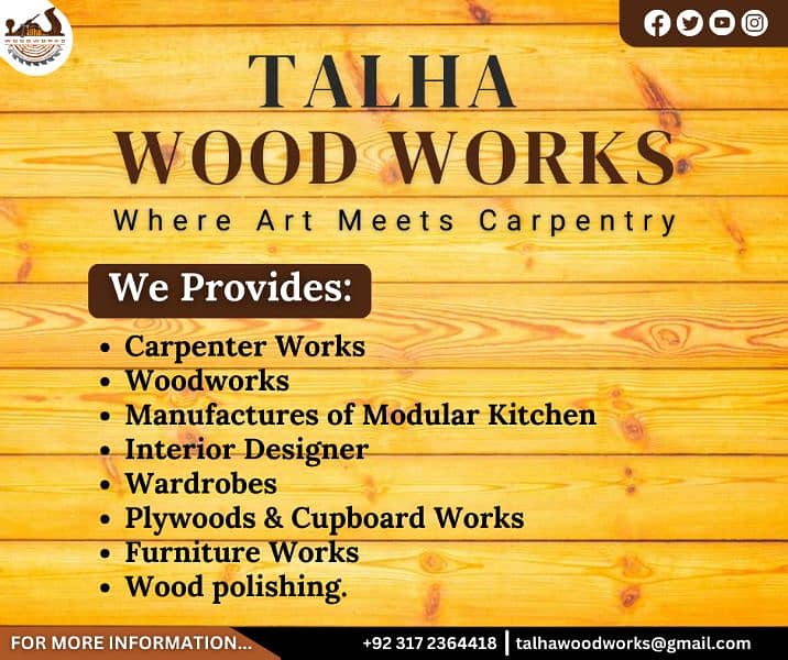 Furniture ploish/wood works/Talha wood works 1