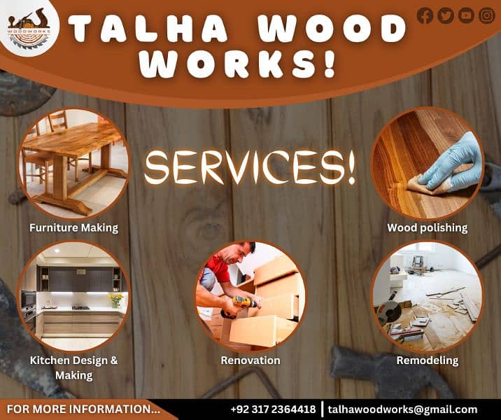Furniture ploish/wood works/Talha wood works 2