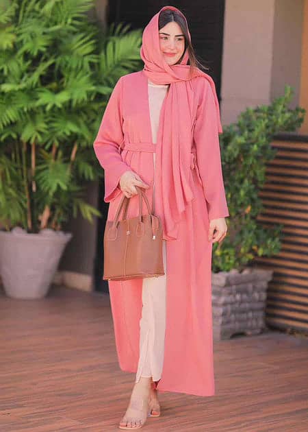 Abaya EID SALE (Pastel Color) with Scarf 1