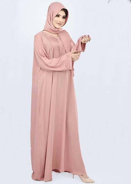 Abaya EID SALE (Pastel Color) with Scarf 5