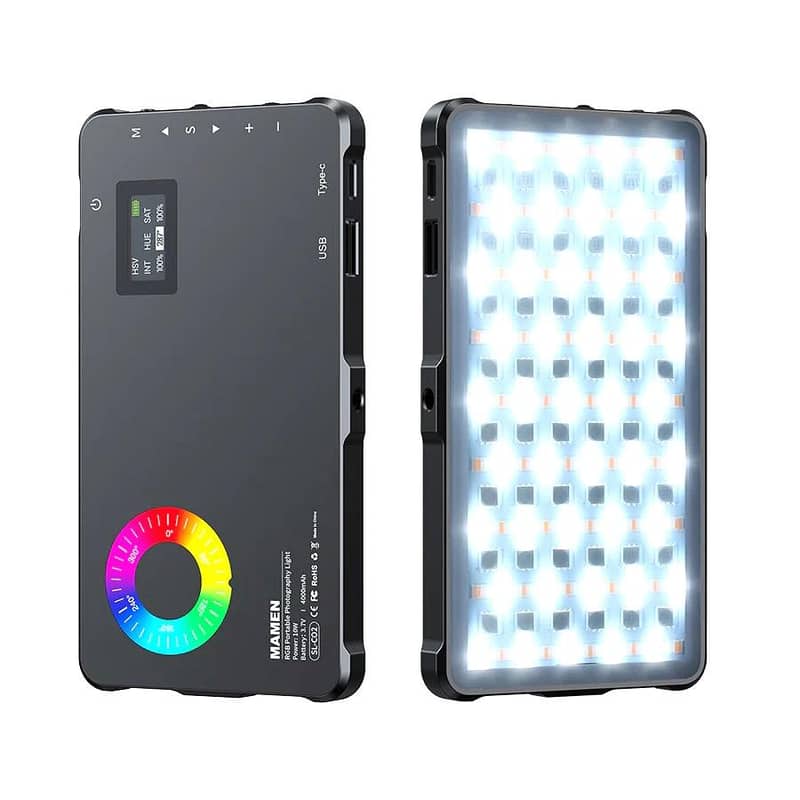 Mamen SL-C02 RGB Portable Photography Video Light 0