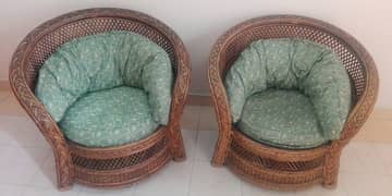 cane wood sofa chairs