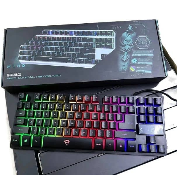 Keyboard RGB usb wired keyboard. 4