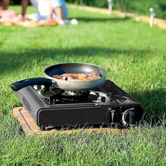 2 in 1 Portable Stove With Dual Bottle Gas & Cylinder Stove with Carry