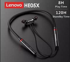 Lenovo HE05 Wireless Neckband Earphones with Delivery over in Pakistan 0