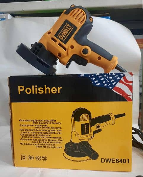 Heavy duty Car polisher with wool pad available 1
