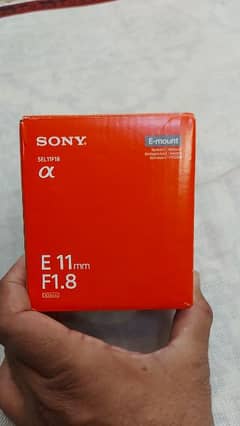 Sony 11mm f 1.8