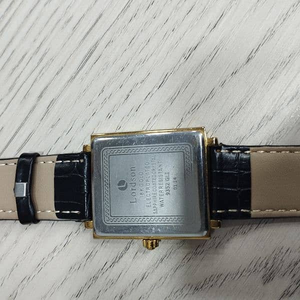 Lordson branded watch EVACO SA 18k gold electroplated 1