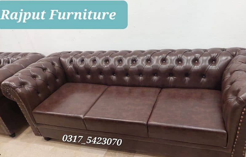 Five Seater Sofa | Chesterfield | Full Keekar Frame | Molty Foam 1