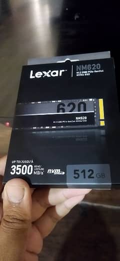 Lexar NM620 M. 2 2280 Gen3x4 NVMe 1.4 Tech High speed 512GB SSD New