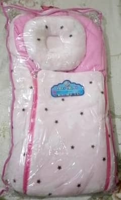 Velvet pink color Baby bag 0