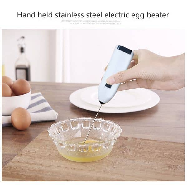 Hand Held Stainless Steel Electric Eggs Beater 1