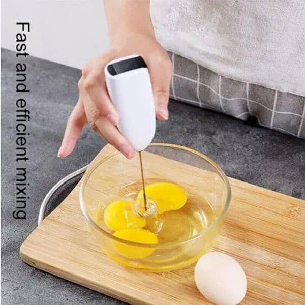 Hand Held Stainless Steel Electric Eggs Beater 2