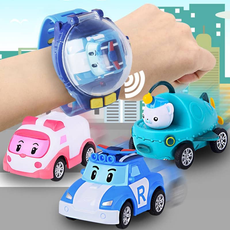 Mini Remote Control Watch Car, Silicon Strap Wrist Car Watch 0