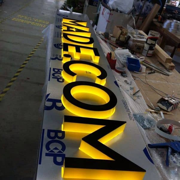 3D Aclyric sign Boards proffesionals. 4