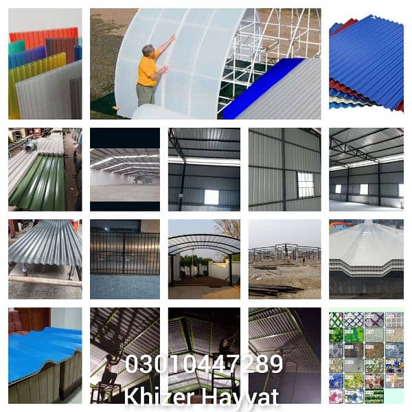 Fiber shed /iron sheet shed /Marquee shed/Dairy Farm Shed 3