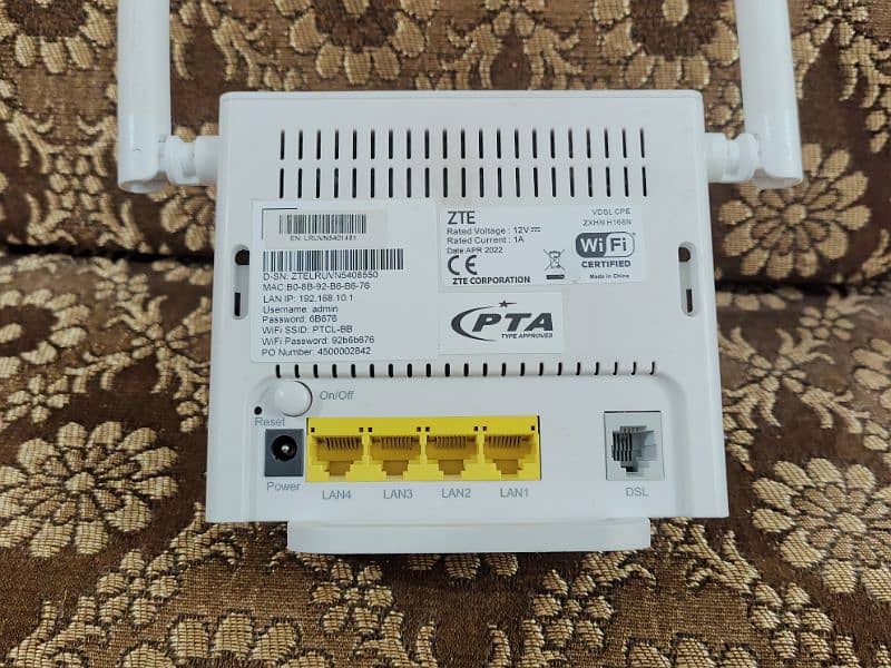 PTCL ZTE Router 3