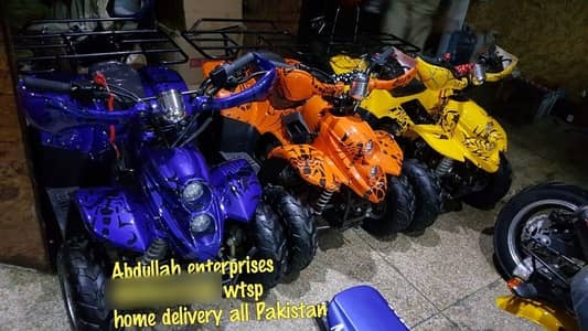 sports jeep all modal atv quad 4 wheels delivery all Pakistan