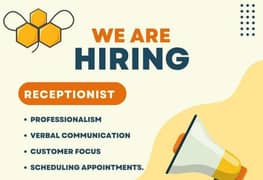 Female Receiptionist Required For Office 0
