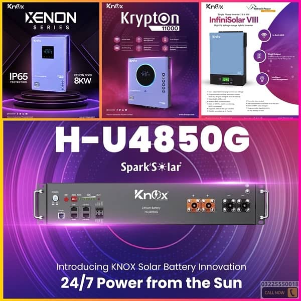 Knox Krypton 11Kw 48v Dual MPPT Pv13kw Inbilt BMS Wifi Monitoring Twin 5