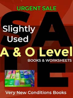 O & A Level Used Books & Worksheets 0