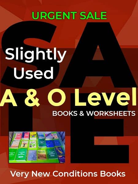 O & A Level Used Books & Worksheets 0
