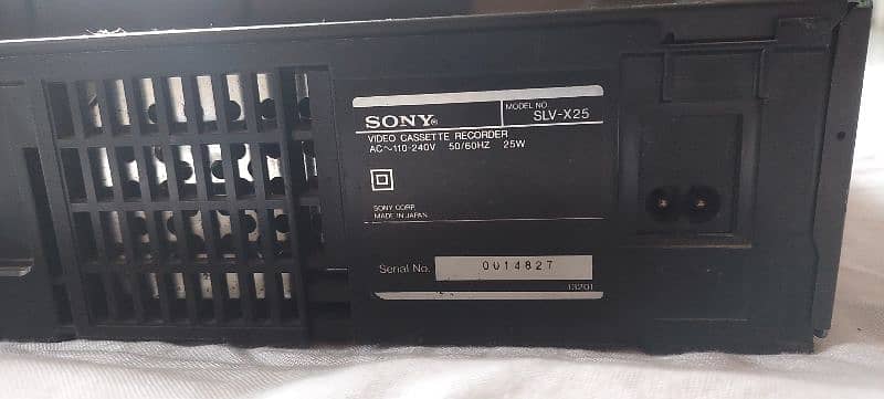 SONY VCR SLV-X25 4