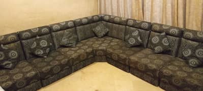 7 seater sofa set including double corner seater for sale