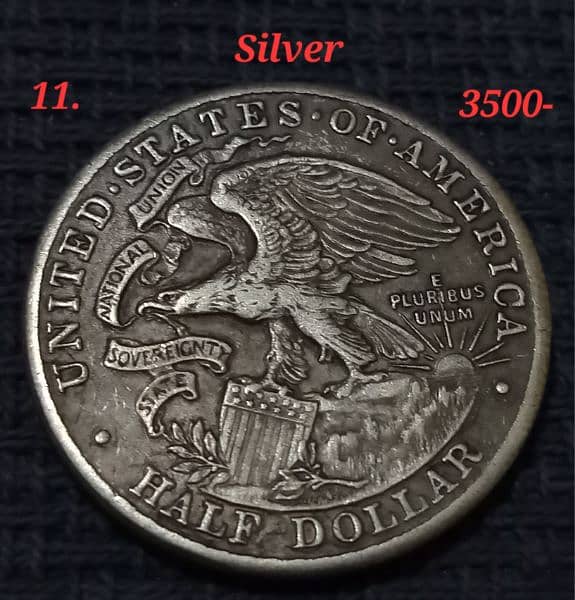 U. S. A,  Silver and Gold Plated coins : 10