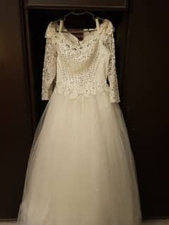 white wedding dress for sale 0