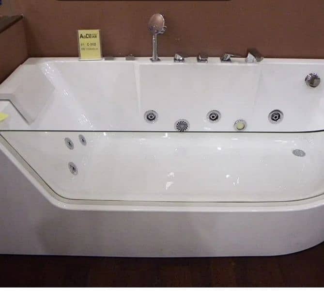 Bathroom Jacuzzi/bath tub/bathroom pvc and Corian vanity 1