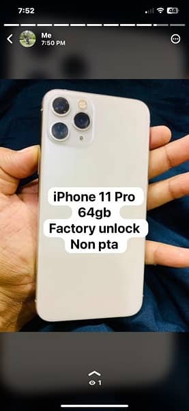 iPhone 11 Pro FU non pta 64gb 1