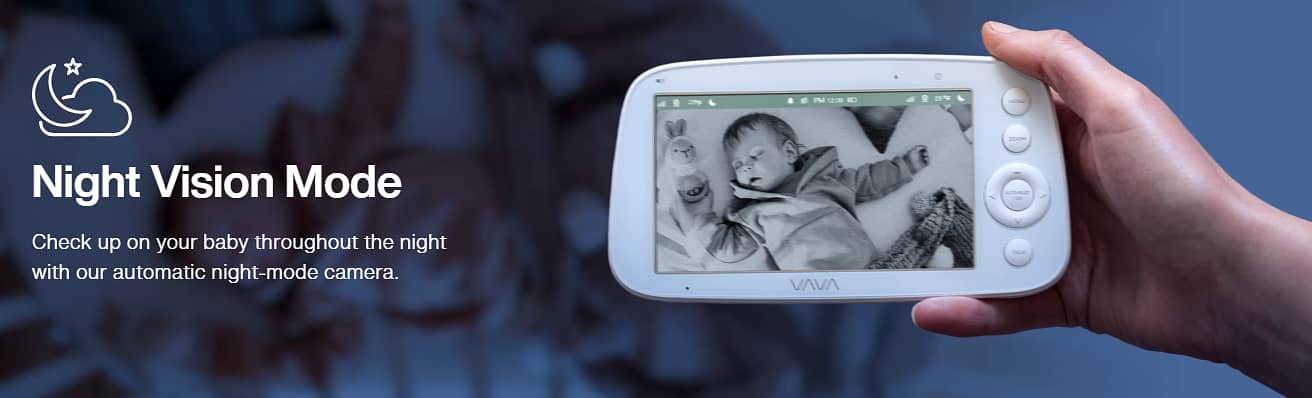 VAVA 720P Video Baby Monitor with Camera 4