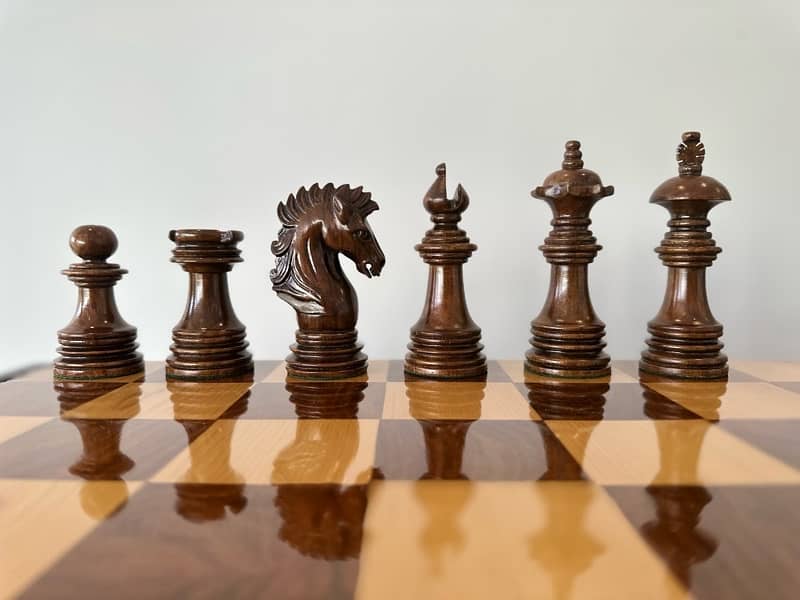 luxury wooden chess 6