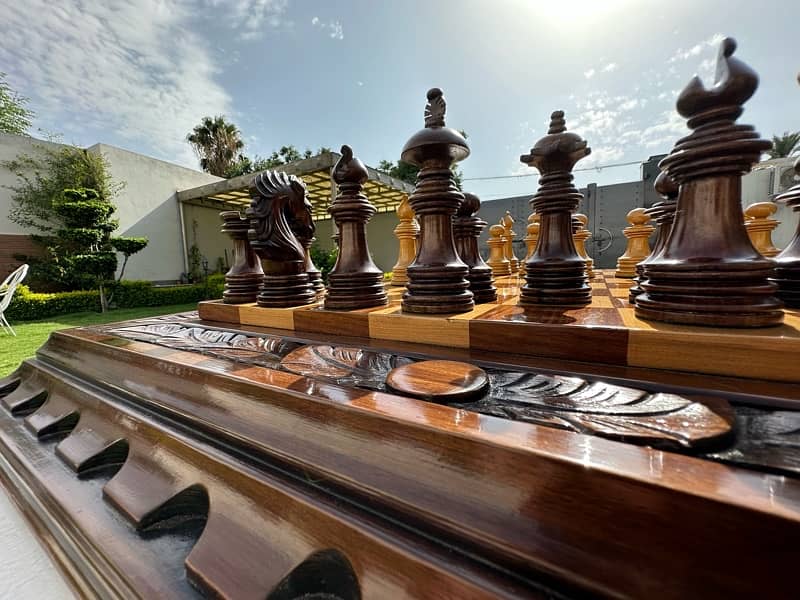 luxury wooden chess 16