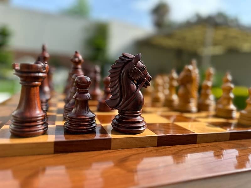 elegant Wooden Chess 6